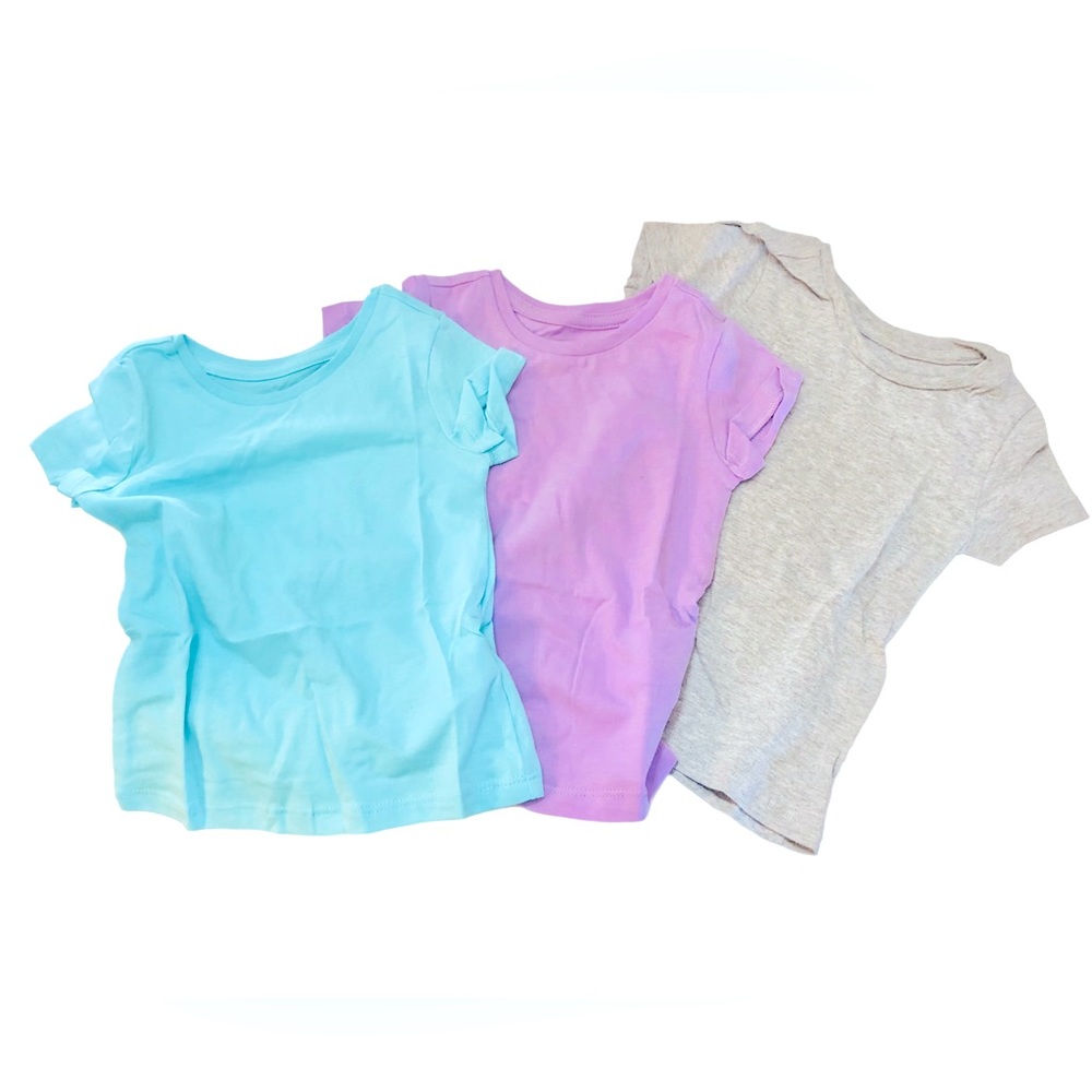NEW- Amazon Essentials Girls and Toddlers' Short-Sleeve T-Shirt Tops Sz 2T